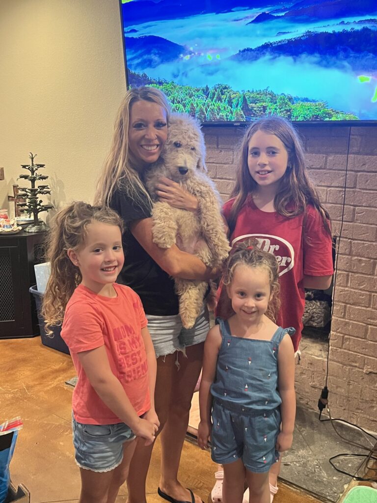 Oakley headed to Pasadena with his new family!!